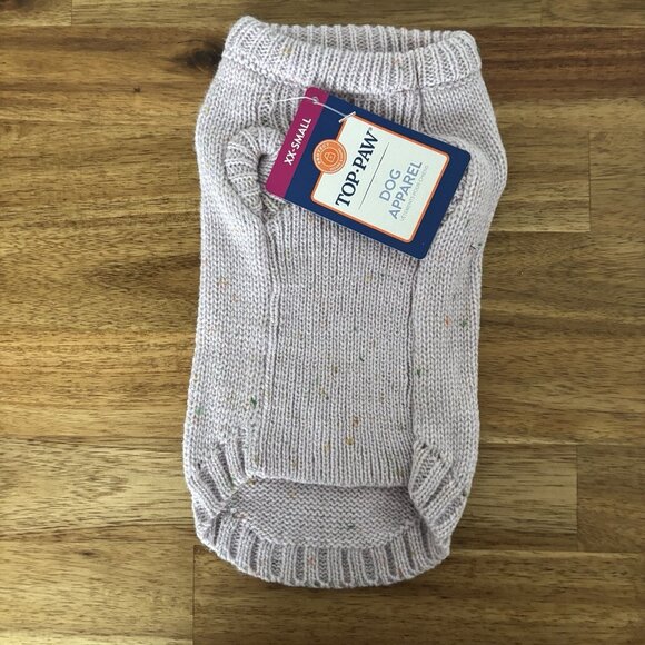 Top Paw Dog Sweater Lavender Speckled Multicolor Outerwear Pet Size XXS. NWT - Picture 5 of 9